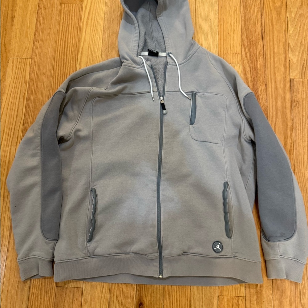 Nike Air Jordan XI Cool Grey Hoodie Sweatshirt Men’s XXL